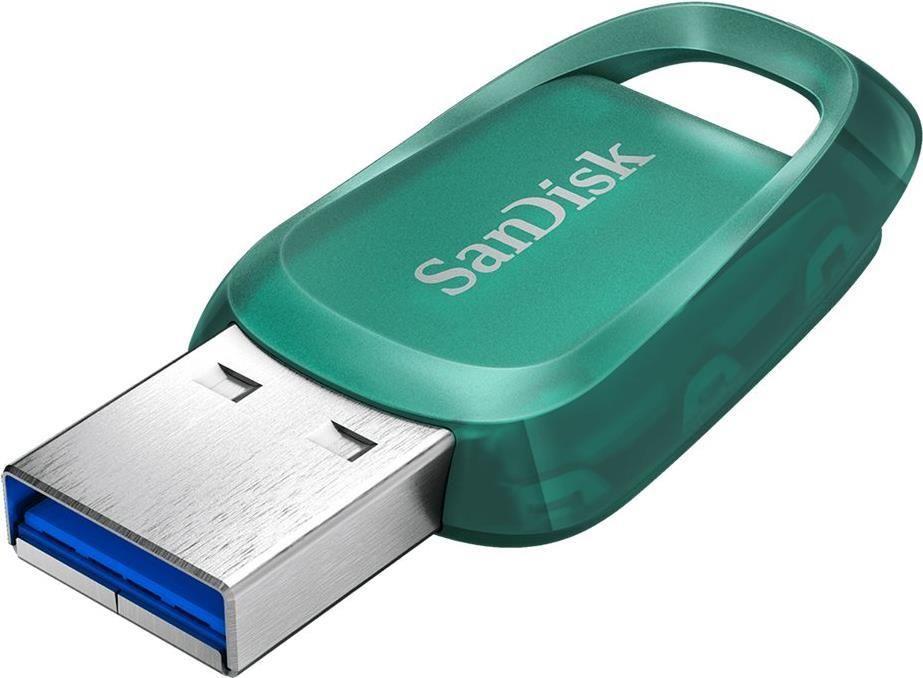 Pen USB SANDISK Ultra Eco (Sem tampa - USB Type-A - USB 3.2 Gen 1 - Verde)