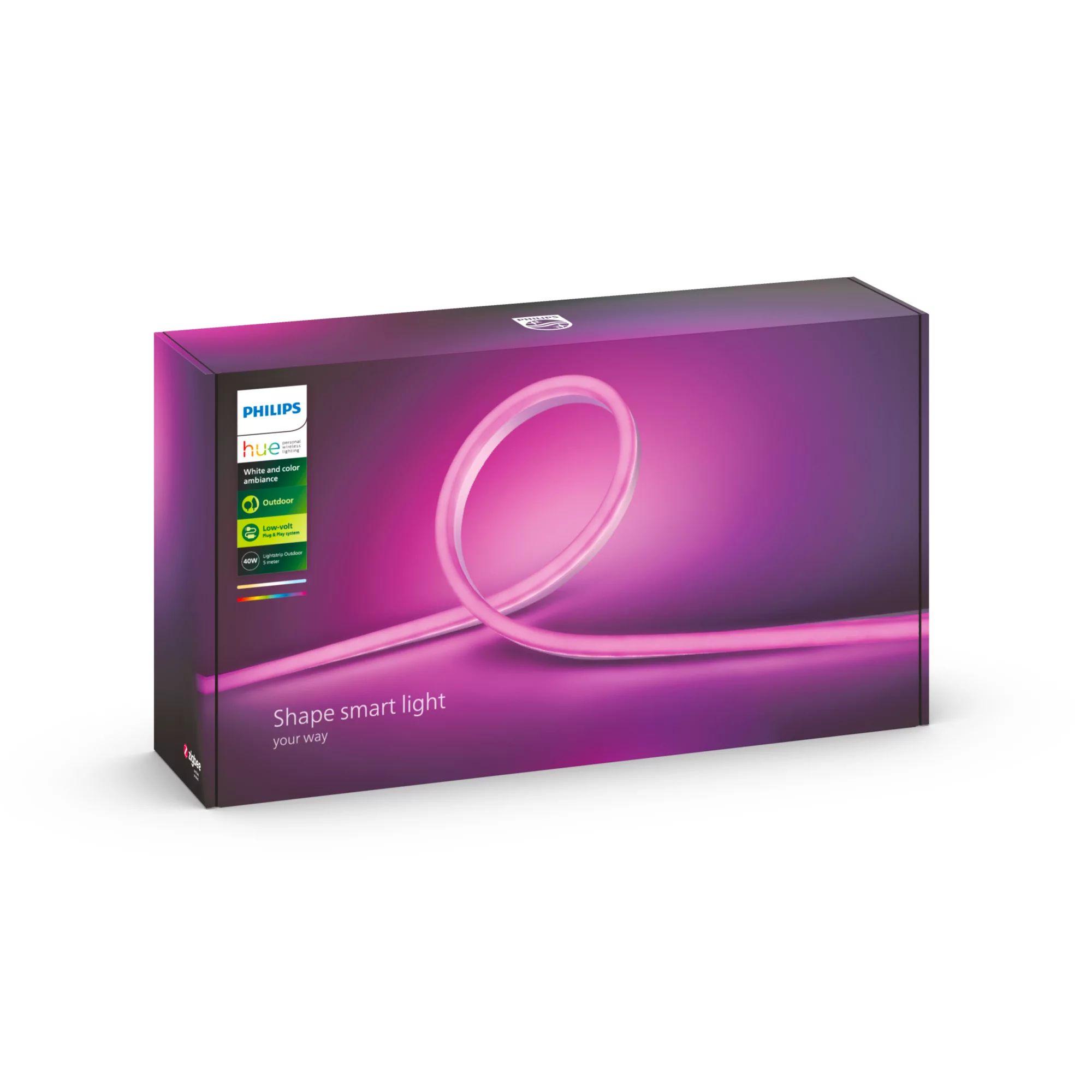 Fita LED Exterior PHILIPS Hue White & Color Ambiance Outdoor Lightstrip (Silicone - Branco) — miniatura 4