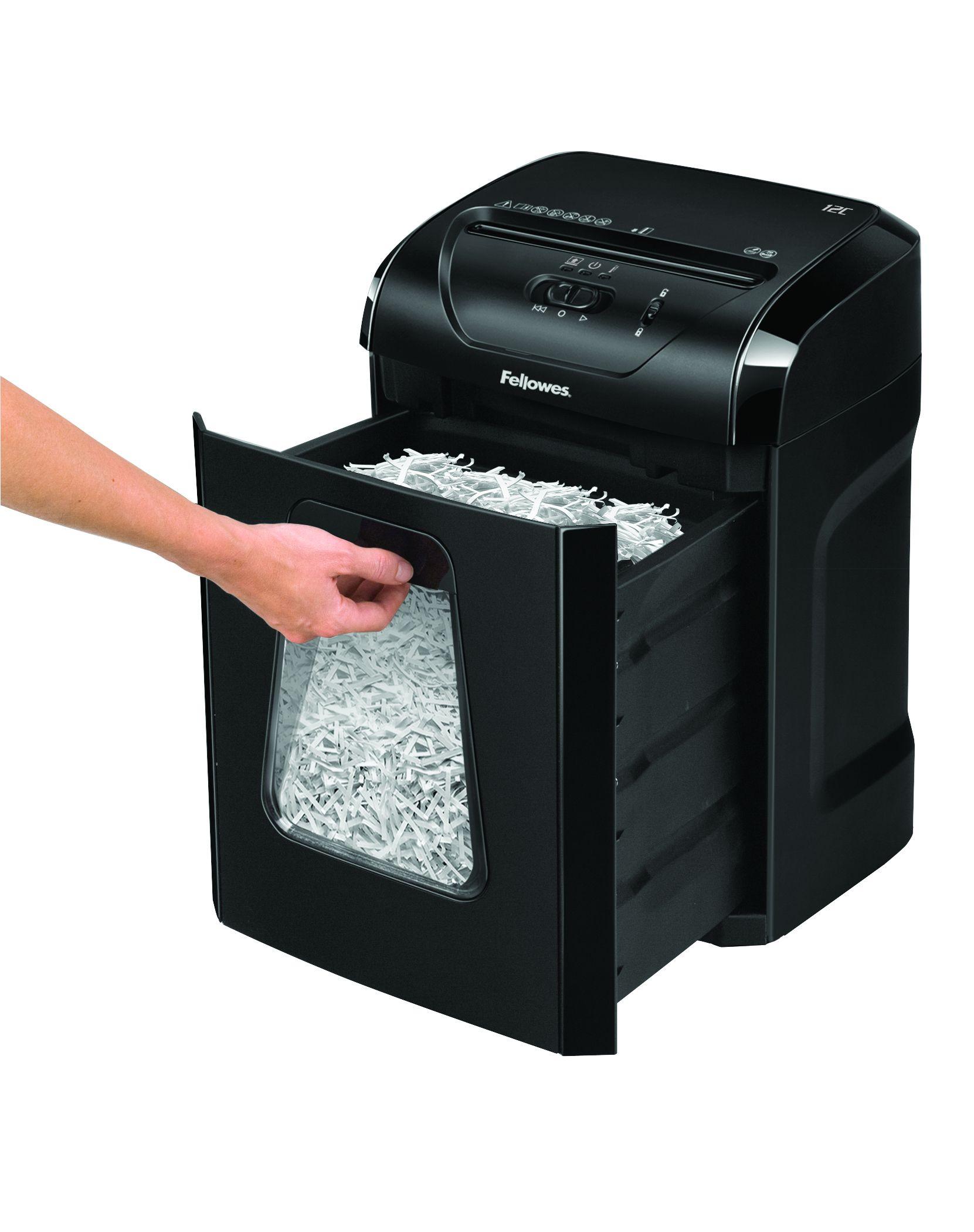 Destruidora de Papel FELLOWES 12C (Preto) — miniatura 6