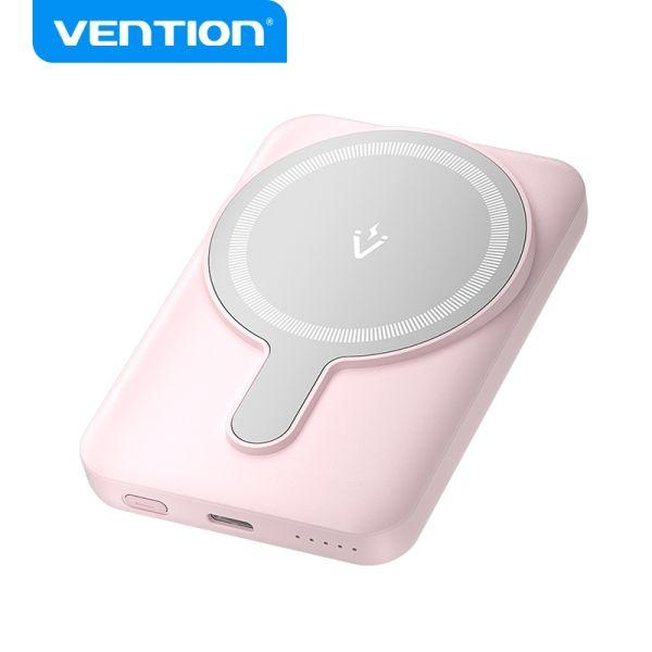 Powerbank VENTION FHSP0 (5000mAh - 18,5 Wh - USB Type-C - Rosa), miniatura 2