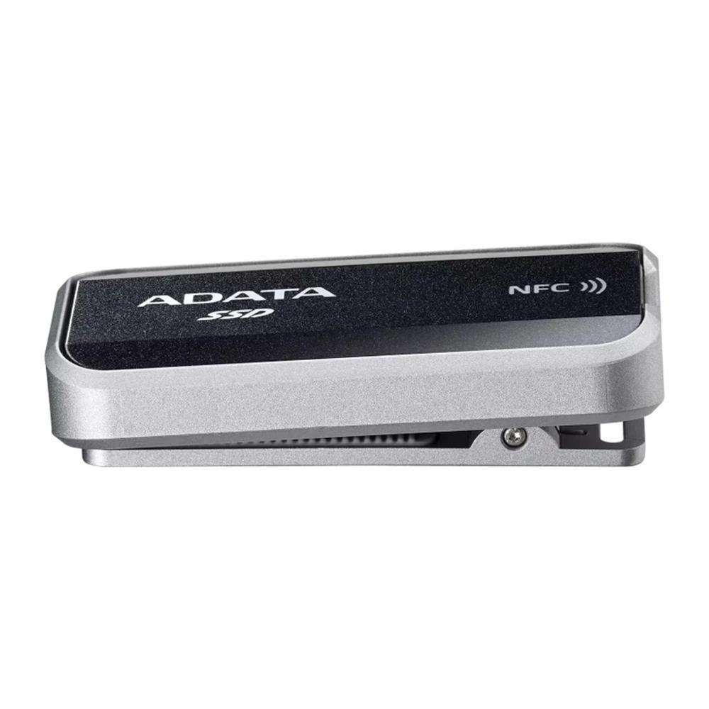 Disco SSD Externo ADATA Urban Tapsafe NFC Protect 1TB (USB 3.2 Tipo-C - Até 1900 MB/s - Preto)