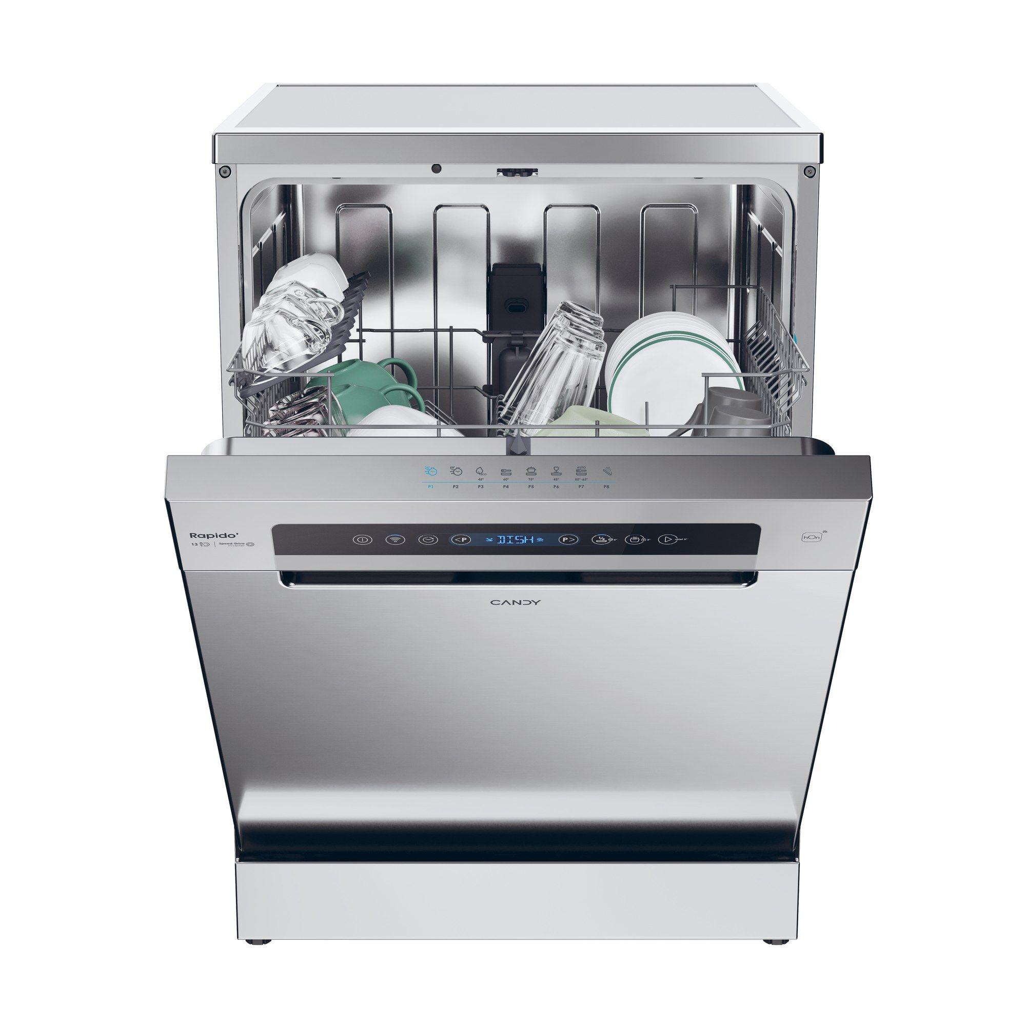 Máquina de Lavar Loiça Independente CANDY CF3C7F0X (Largura 60 cm - 13 talheres - C - Inox), miniatura 2