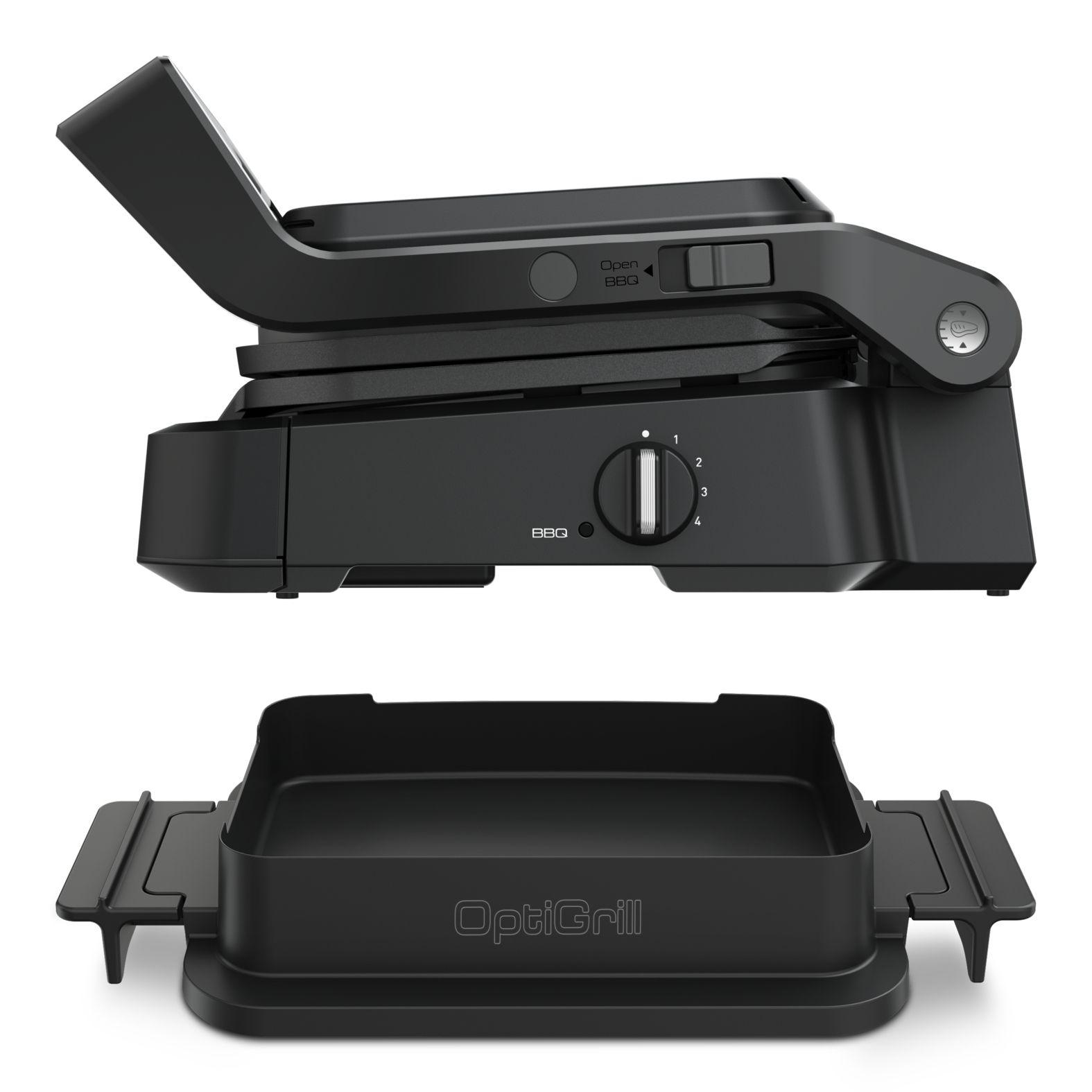 Grelhador de Contacto TEFAL OptiGrill 4-in-1 GC7748 (Altura 18,9 cm - Preto), miniatura 4