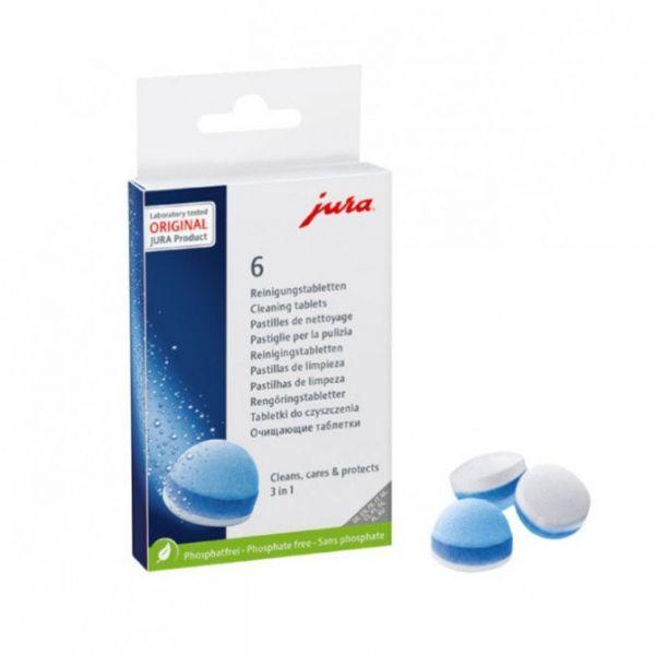 Pastilhas de Limpeza JURA 25065 (6 unidades - 6 ciclos)