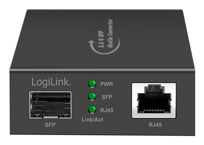 Conversor de Média LOGILINK NMC002 (2500 Mbit/s - Preto) — miniatura 2