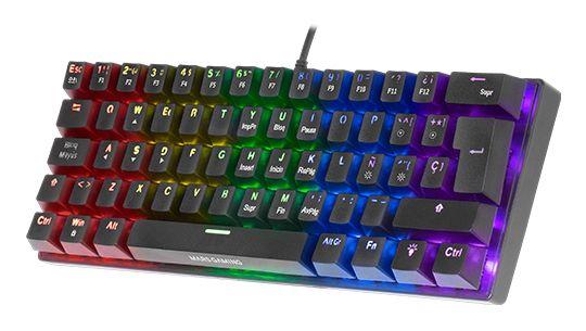 Teclado Gaming Mecânico MARS GAMING MK60 (Italiano - Interruptor de chave mecânico - 60% - Preto) — miniatura 2