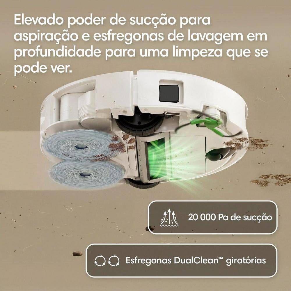 Robot Aspirador e Esfregona IROBOT Roomba Combo Plus 415 (20000 Pa - LiDAR - Altura 8,35 cm - Branco) — miniatura 2
