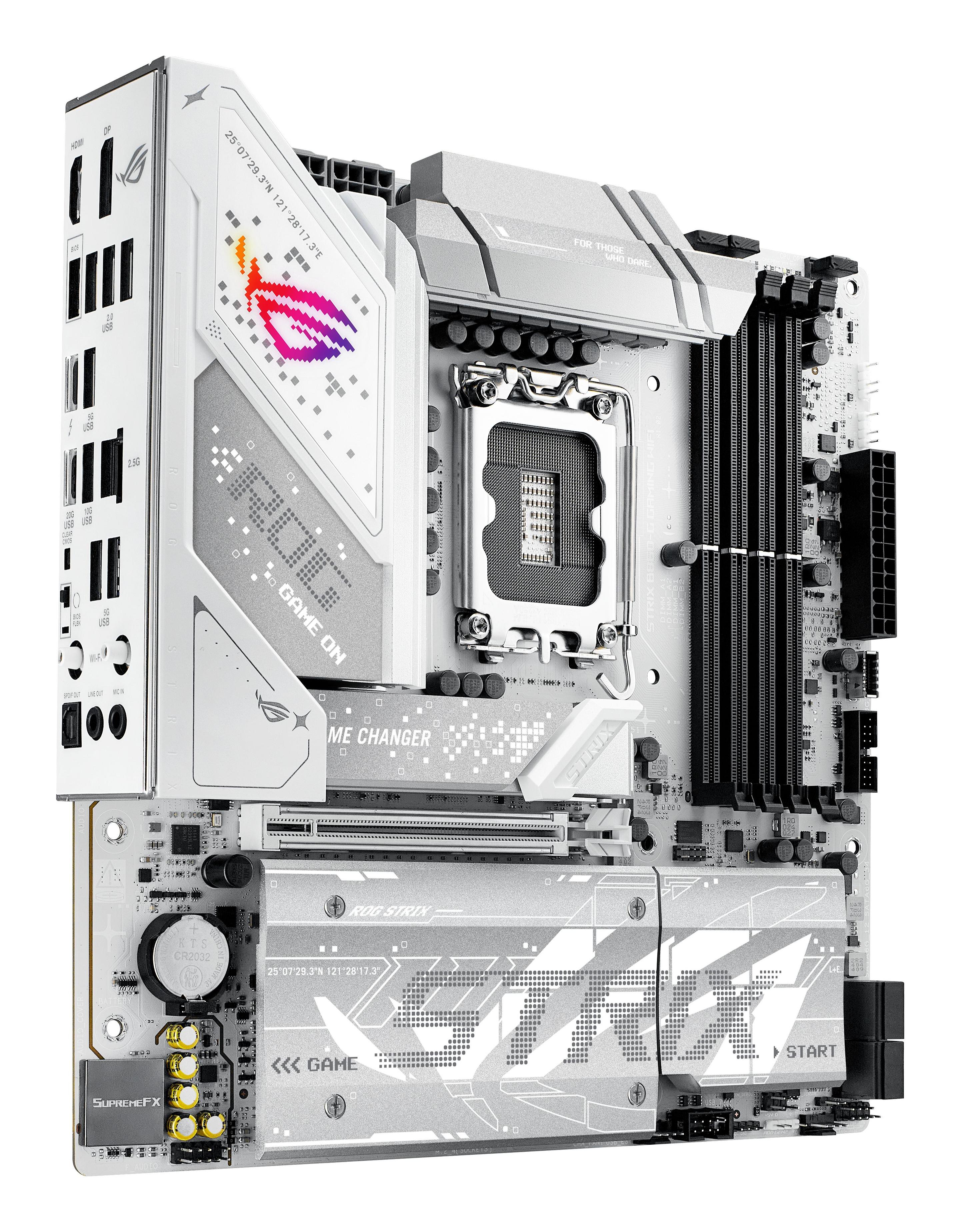 Motherboard ASUS ROG STRIX B860-G GAMING WIFI (LGA 1851 (Socket V1) - Intel Core Ultra - micro-ATX - Branco), miniatura 6