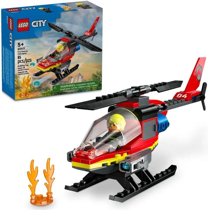 LEGO 60411 City Helicóptero de Resgate dos Bombeiros (5+ anos - 85 peças) — miniatura 6
