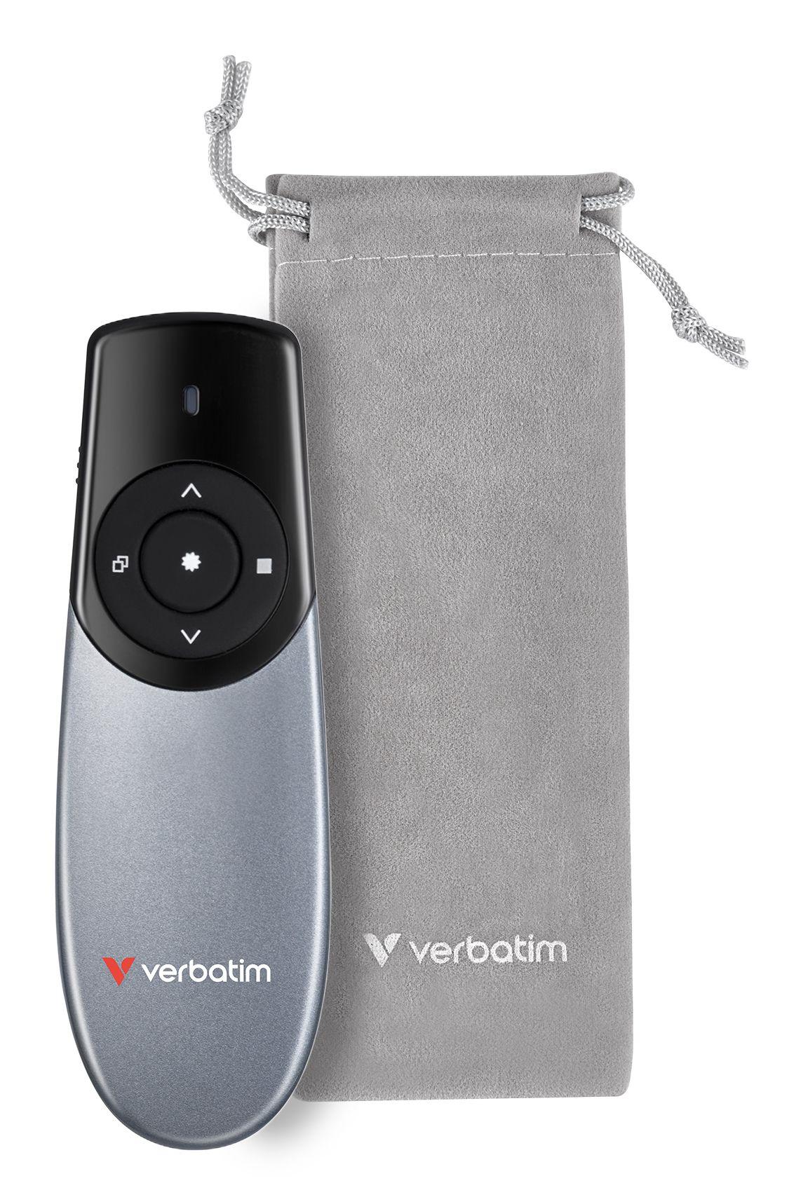 Apresentador Sem Fios com Ponteiro Laser VERBATIM Focus 32365 (RF - USB - Preto/Prateado), miniatura 3