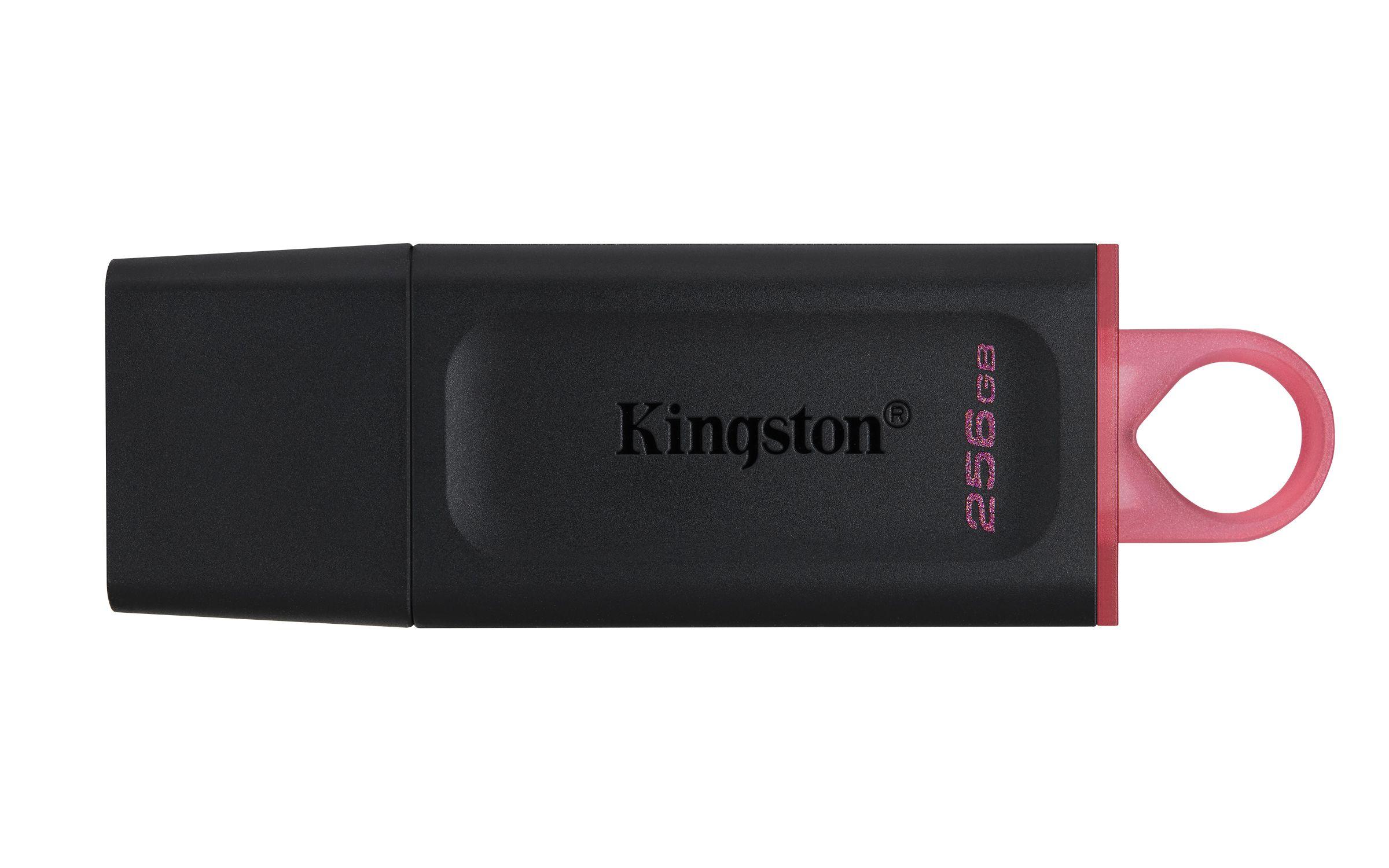 Pen USB KINGSTON DataTraveler Exodia DTX/256GB (256 GB - Tampa - USB 3.2 - Preto e Rosa)