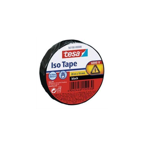 Fita Isoladora Elétrica TESA 19 mm x 20 m (PVC - Preto), miniatura 2