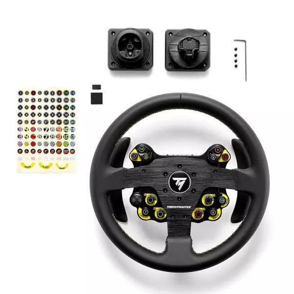 Volante THRUSTMASTER EVO Racing 32R Leather (Com fios - Preto e Amarelo) — miniatura 4