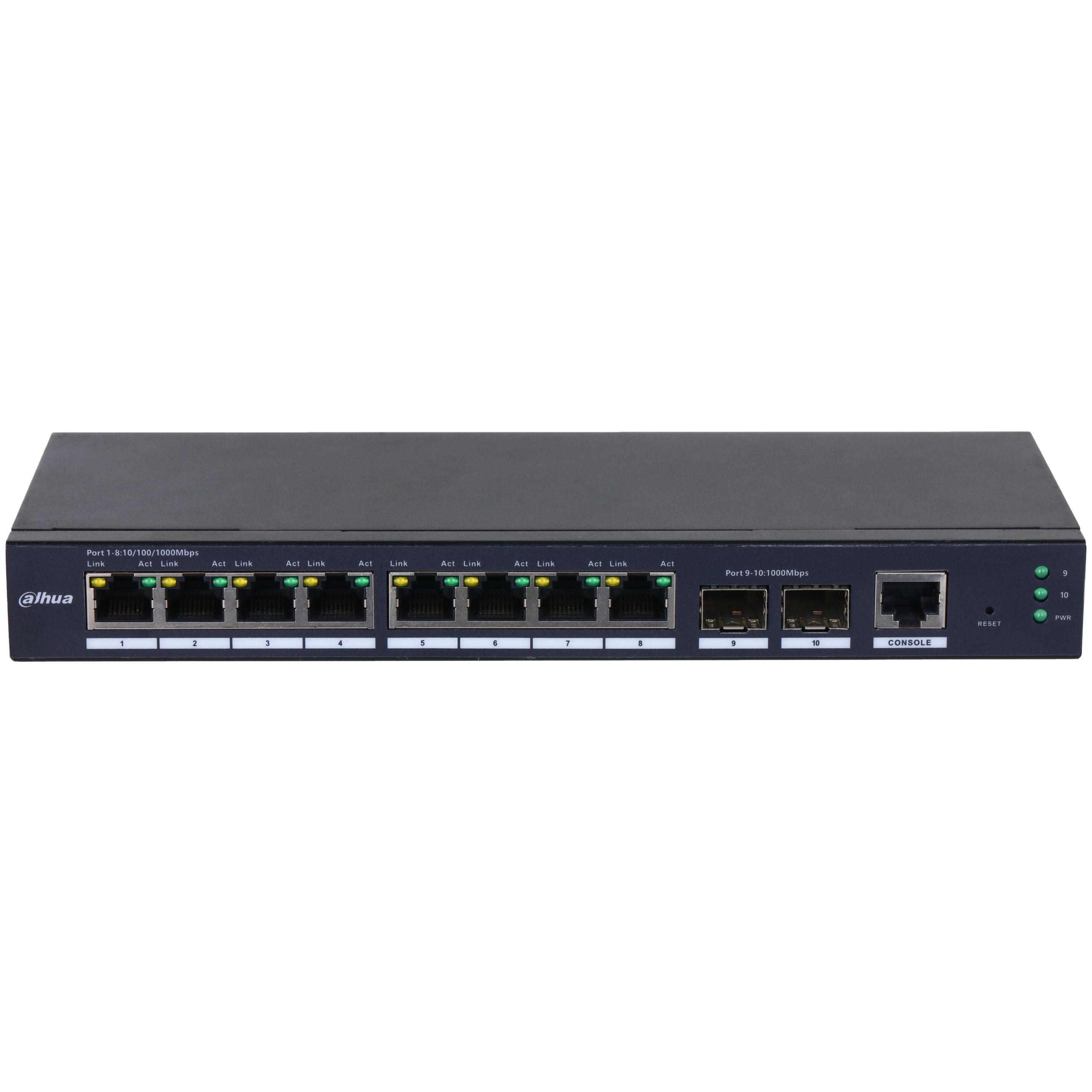 Switch Gerido DAHUA DH-SG4010-2F (Gigabit Ethernet - 10, 100, 1000 Mbit/s - 4,1 MB - Preto), miniatura 2
