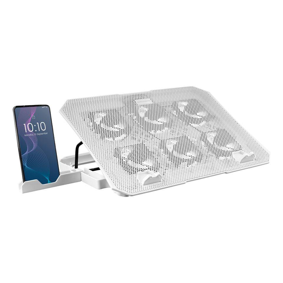 Base de Refrigeração MARS GAMING MNBC23W (16" - 40,6 cm - Altura 3 cm - Branco) — miniatura 3