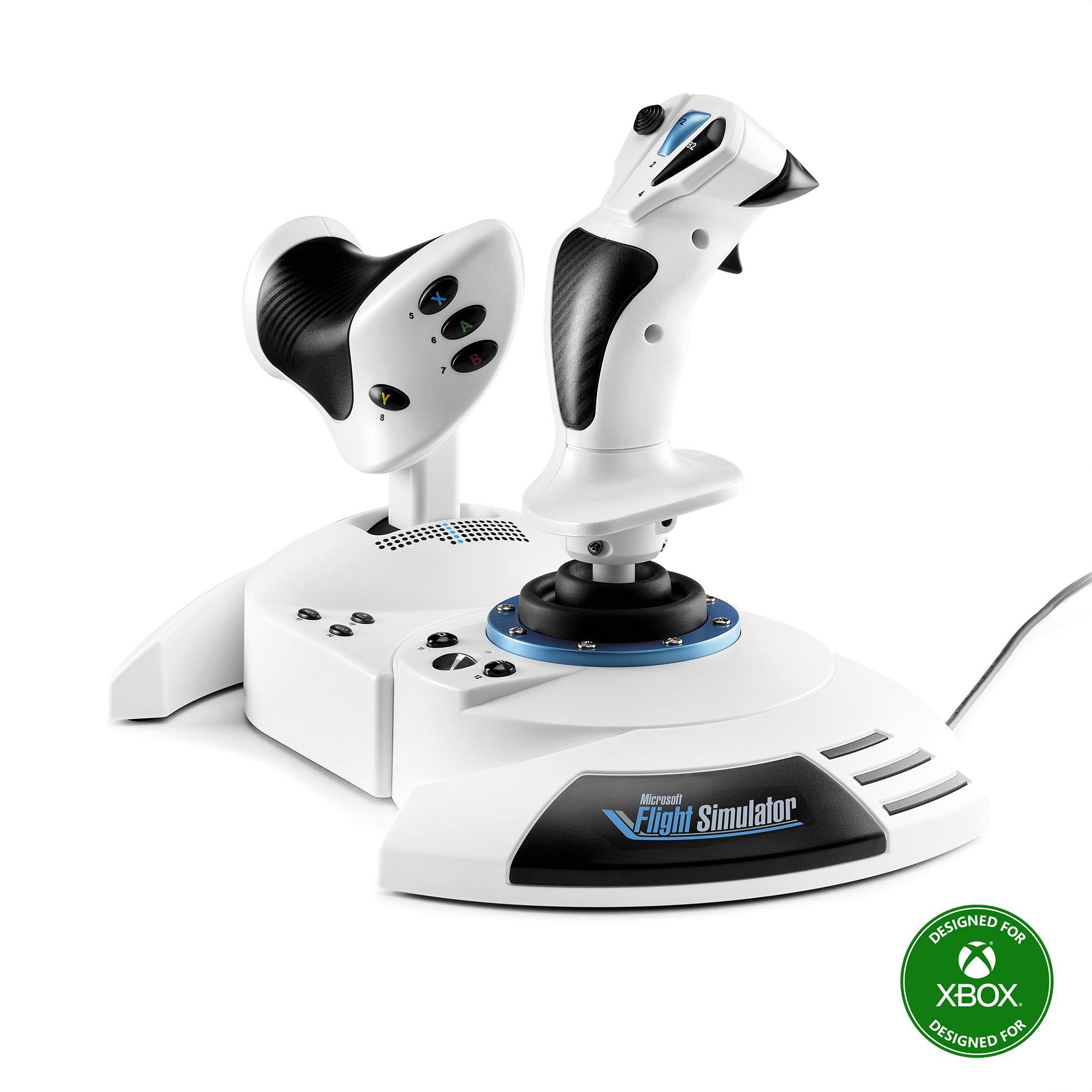 Joystick e Manete de Potência THRUSTMASTER T.Flight Hotas One Microsoft Flight Simulator Edition (Xbox - Com fios - USB - Preto e Branco)