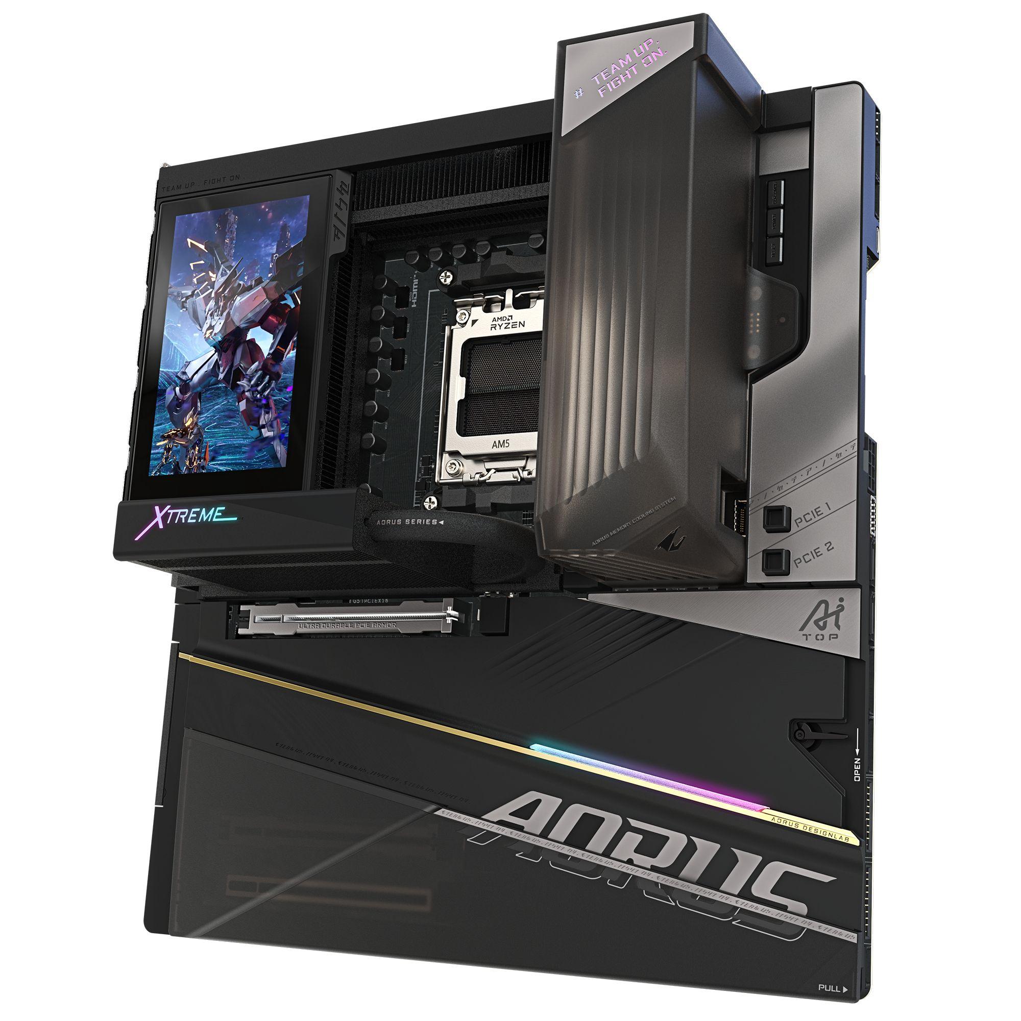 Motherboard GIGABYTE X870E AORUS XTREME X3D AI TOP (AM5 - E-ATX - Canal duplo - Preto), miniatura 3