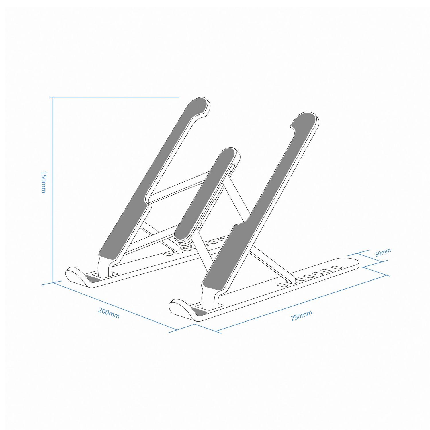 Suporte de Secretária Ajustável AISENS LPS1M-099 (38,1 cm - Prateado), miniatura 7