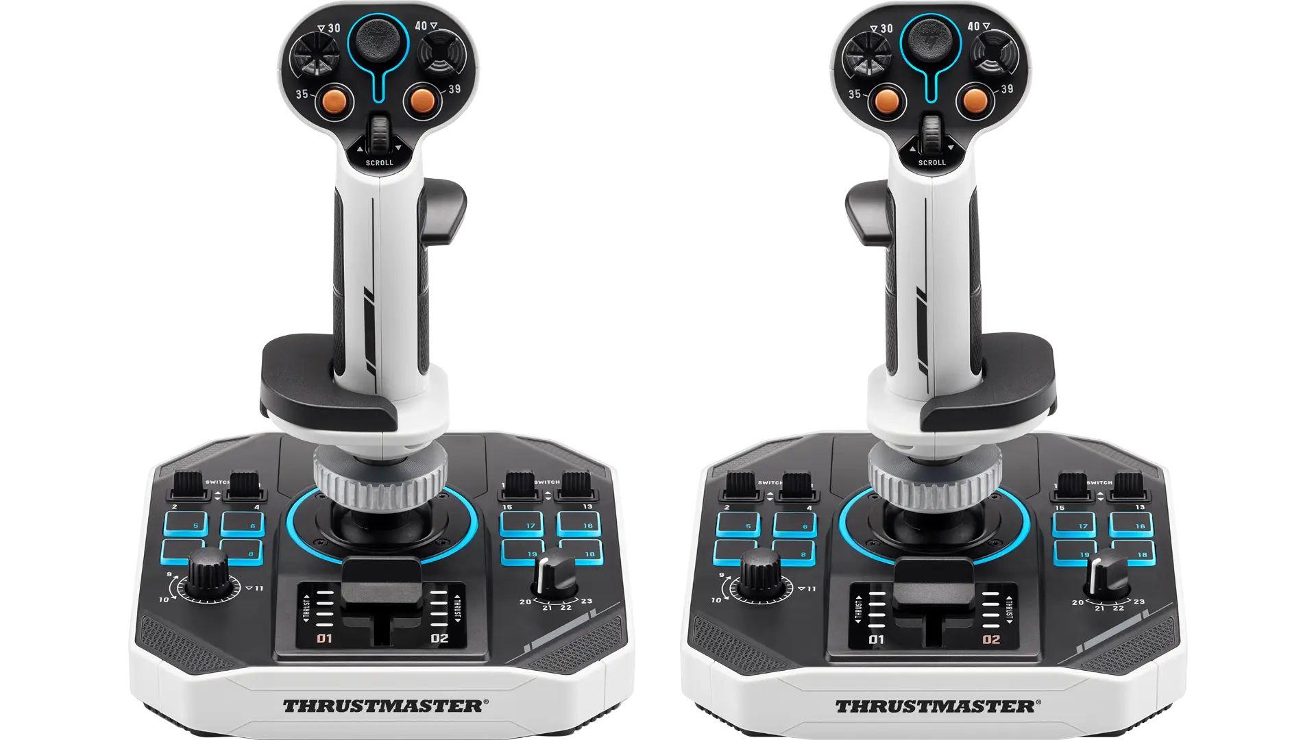 Joystick THRUSTMASTER SOL-R 2 HOSAS Space Sim Duo (PC - Com fios - Preto e Branco)