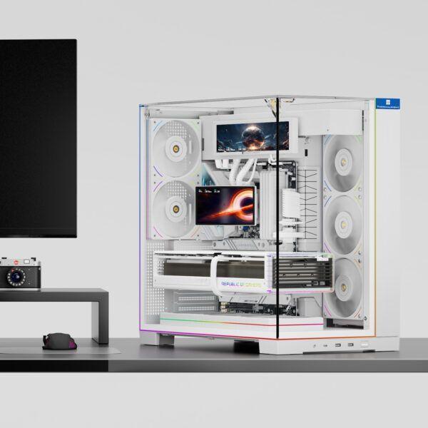 Water Cooler CPU AIO THERMALRIGHT Levita Vision 360 ARGB White (120 mm - 3000 RPM - Âmbar, Azul, Verde, Vermelho - Branco) — miniatura 3
