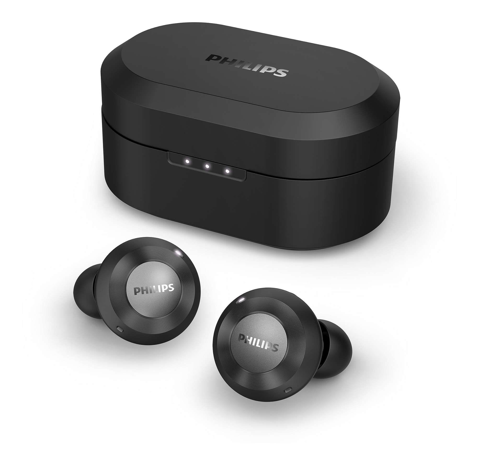 Auscultadores PHILIPS TAT8505BK/00 (USB Type-C - Preto)
