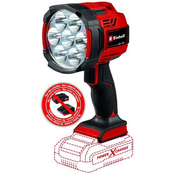 Lanterna a Bateria EINHELL TE-CL 18/2500 LiAC-Solo (18 V - Li-Ion - Preto/Vermelho)