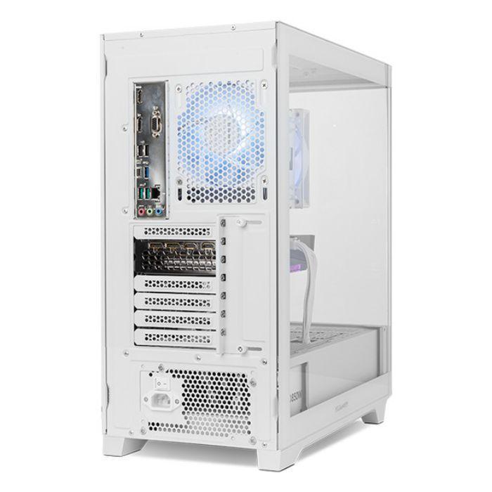 Caixa PC NOX Hummer Ether (ATX, ITX, Mini-ATX - Midi Tower - SPCC, aço, vidro temperado - Branco) — miniatura 5