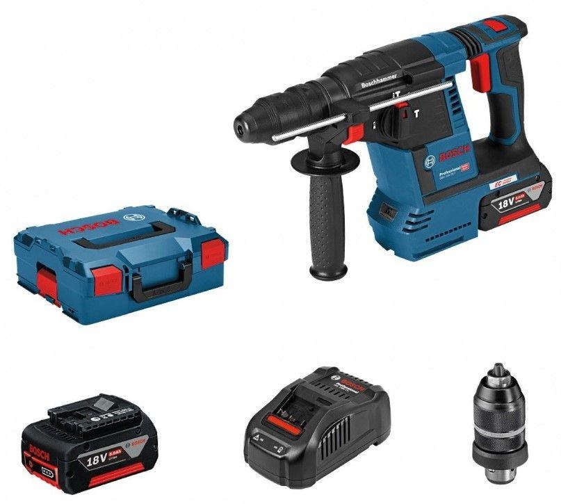 Martelo Perfurador sem Fios BOSCH GBH 18V-26 F Professional (378 mm - Azul e Preto), miniatura 3