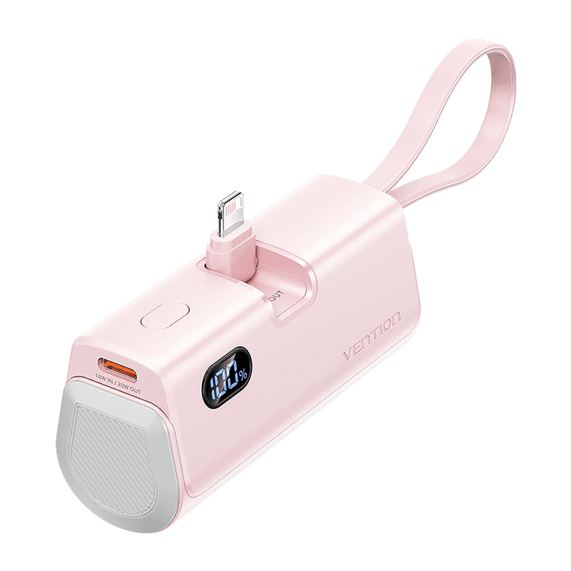 Bateria Externa VENTION FHRP0 (4800 mAh - 17,76 Wh - Rosa), miniatura 2