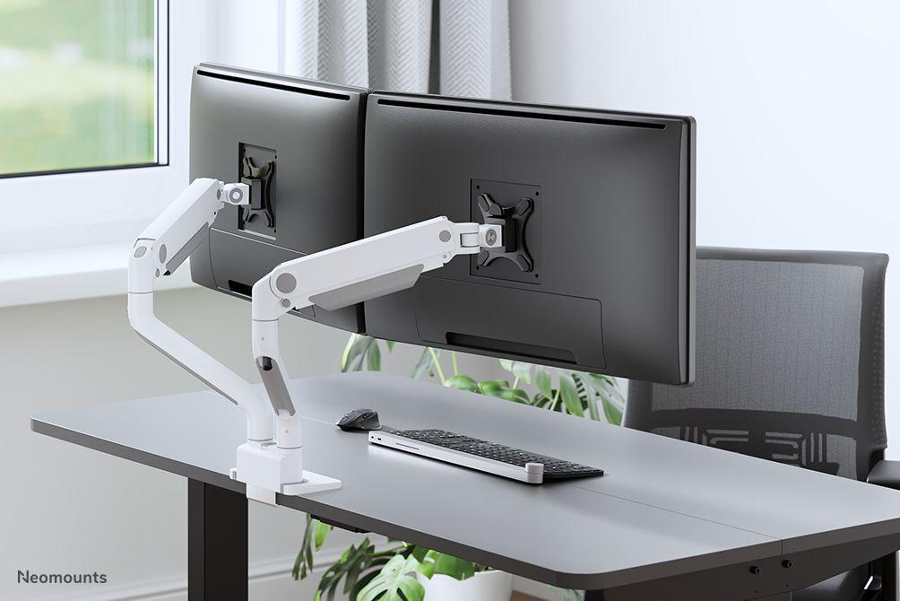 Suporte de Secretária para 2 Monitores NEOMOUNTS DS70S-950WH2 (88,9 cm - Branco) — miniatura 17