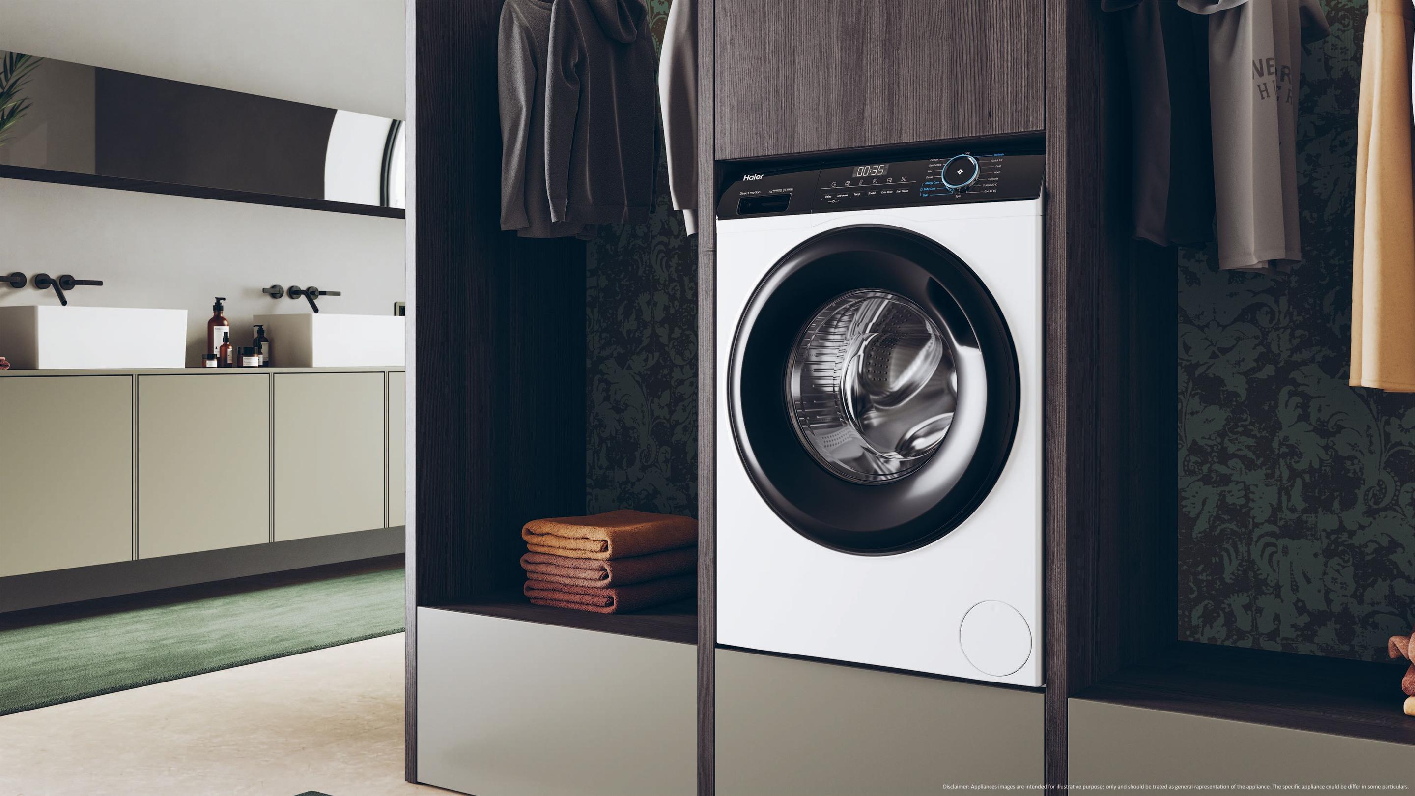 Máquina de Lavar Roupa Independente HAIER I-Pro Series 3 HW90-BP14939S (1400 RPM - B - A - Branco) — miniatura 11