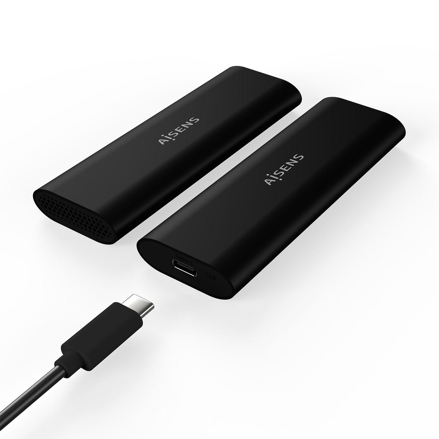 Caixa Externa AISENS ASM2-014B (2 TB - USB-C para USB-C - SATA e NVMe - Preto) — miniatura 3