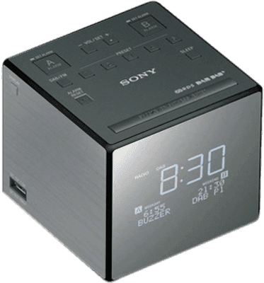 Rádio Despertador SONY XDR-C1DBP (15 W - Preto e Prateado)