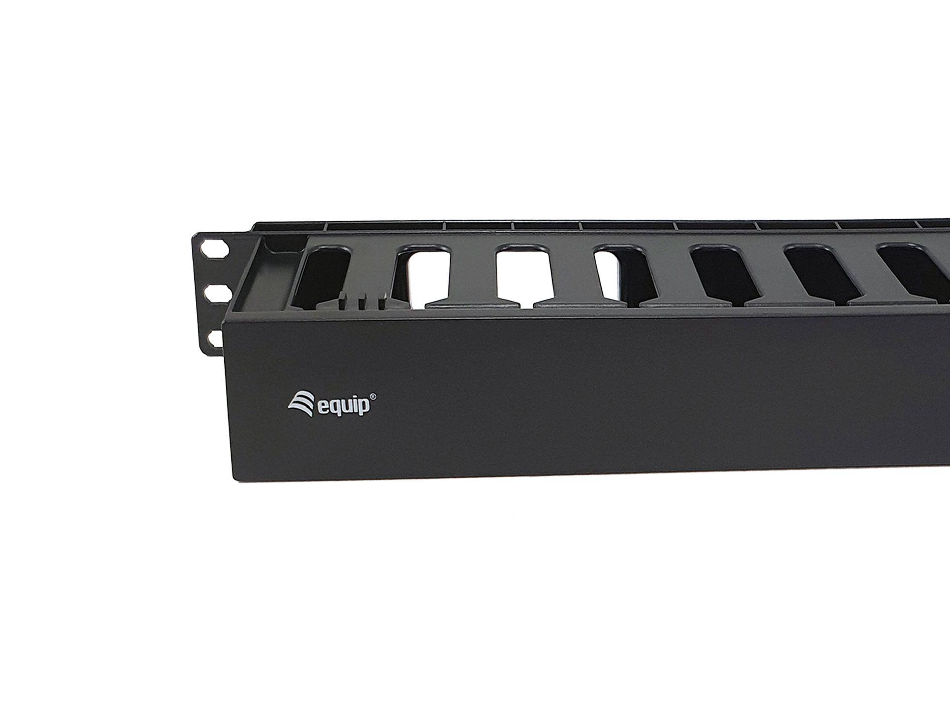 Painel de Gestão de Cabos EQUIP 327318 (19" - 1U - Removível - Preto), miniatura 3