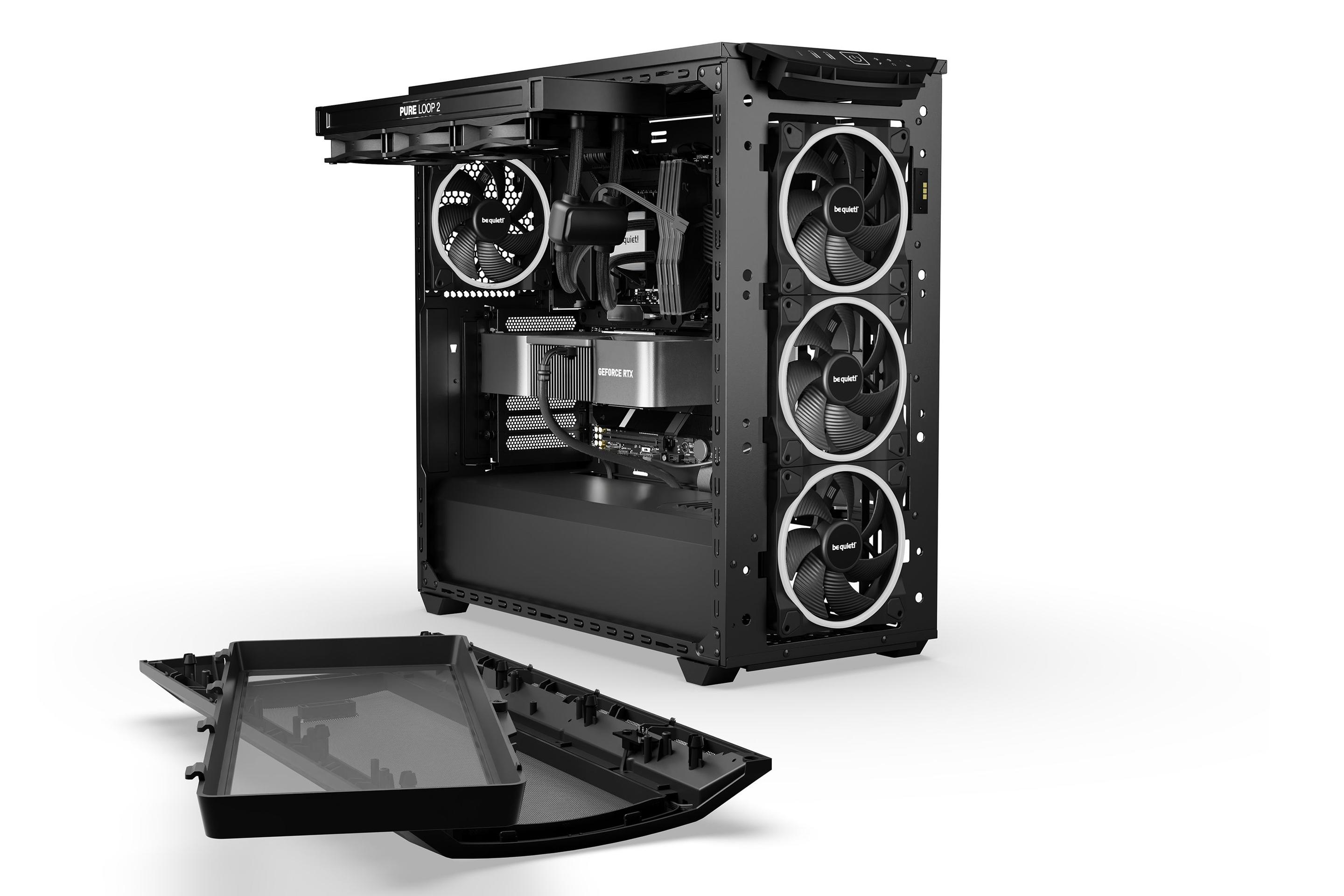 Caixa PC BE QUIET! Shadow Base 800 FX (Midi Tower - EATX, Mini-ITX, ATX, micro-ATX - 18 cm - Preto) — miniatura 8
