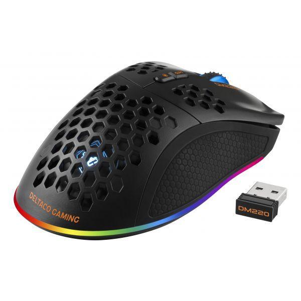 Rato DELTACO GAM-120/DM220 (6400 DPI - Ótico - USB Type-A - Preto) — miniatura 3