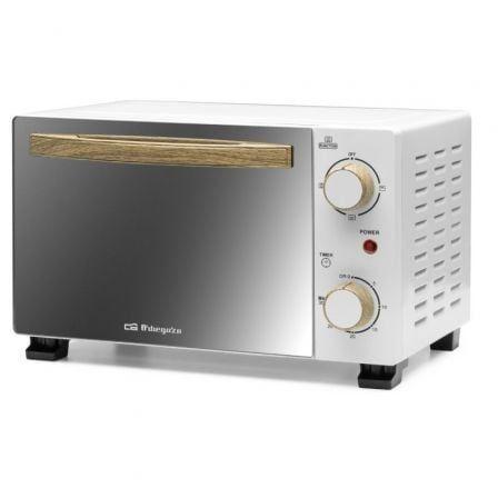 Mini Forno Independente ORBEGOZO HO 990 (800 W - 10 L - Altura 23,4 cm - Branco)