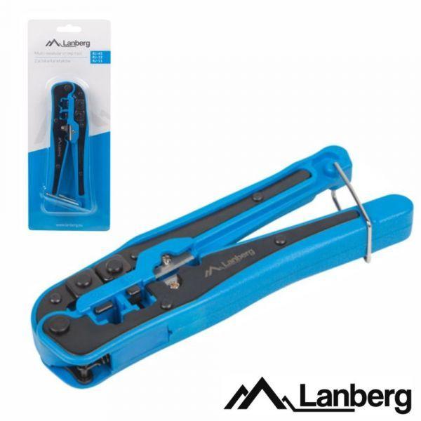 Alicate para Cravar Fichas LANBERG NT-0202 (Preto e Azul), miniatura 2