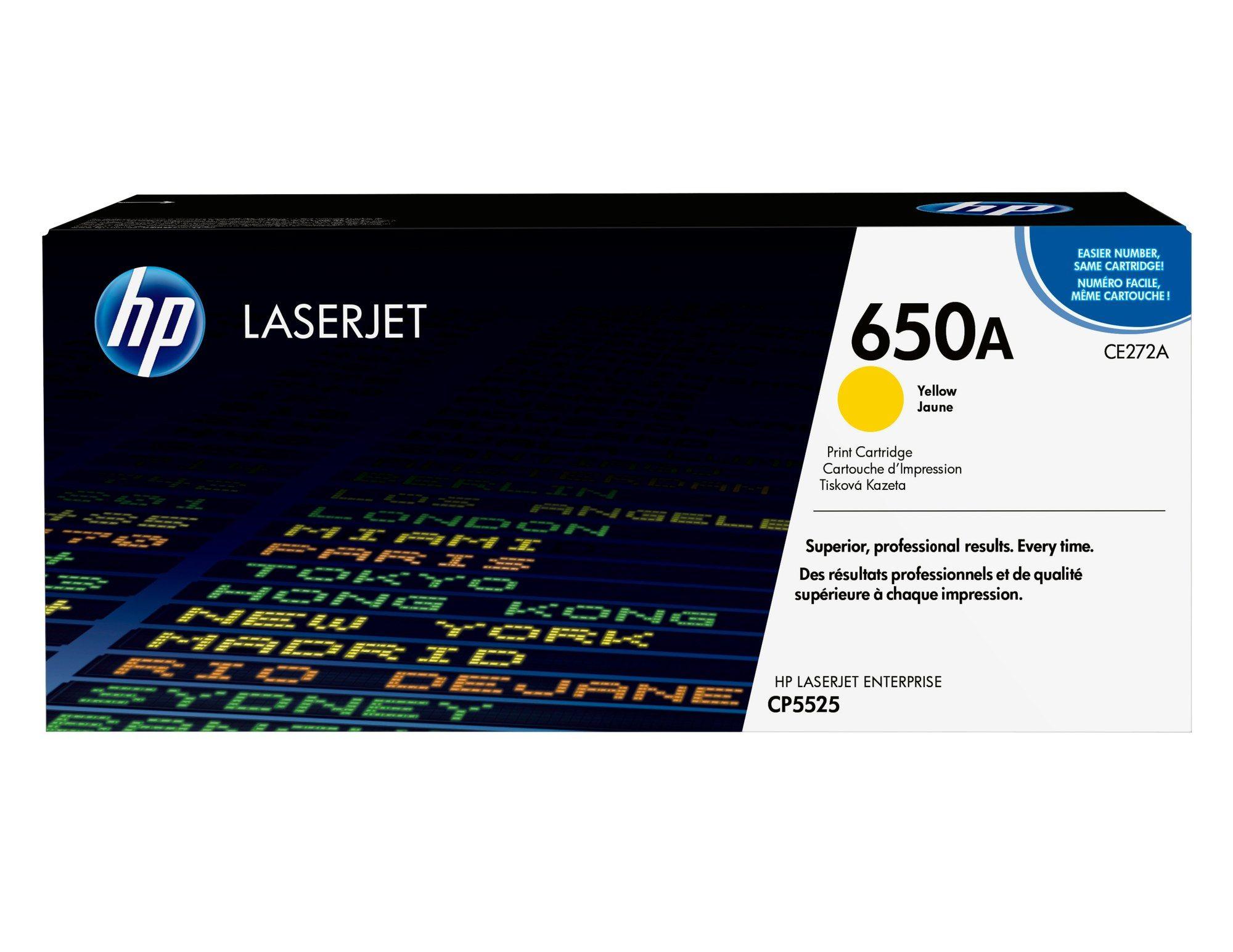 Toner HP 650A CE272A (15.000 páginas - Amarelo)