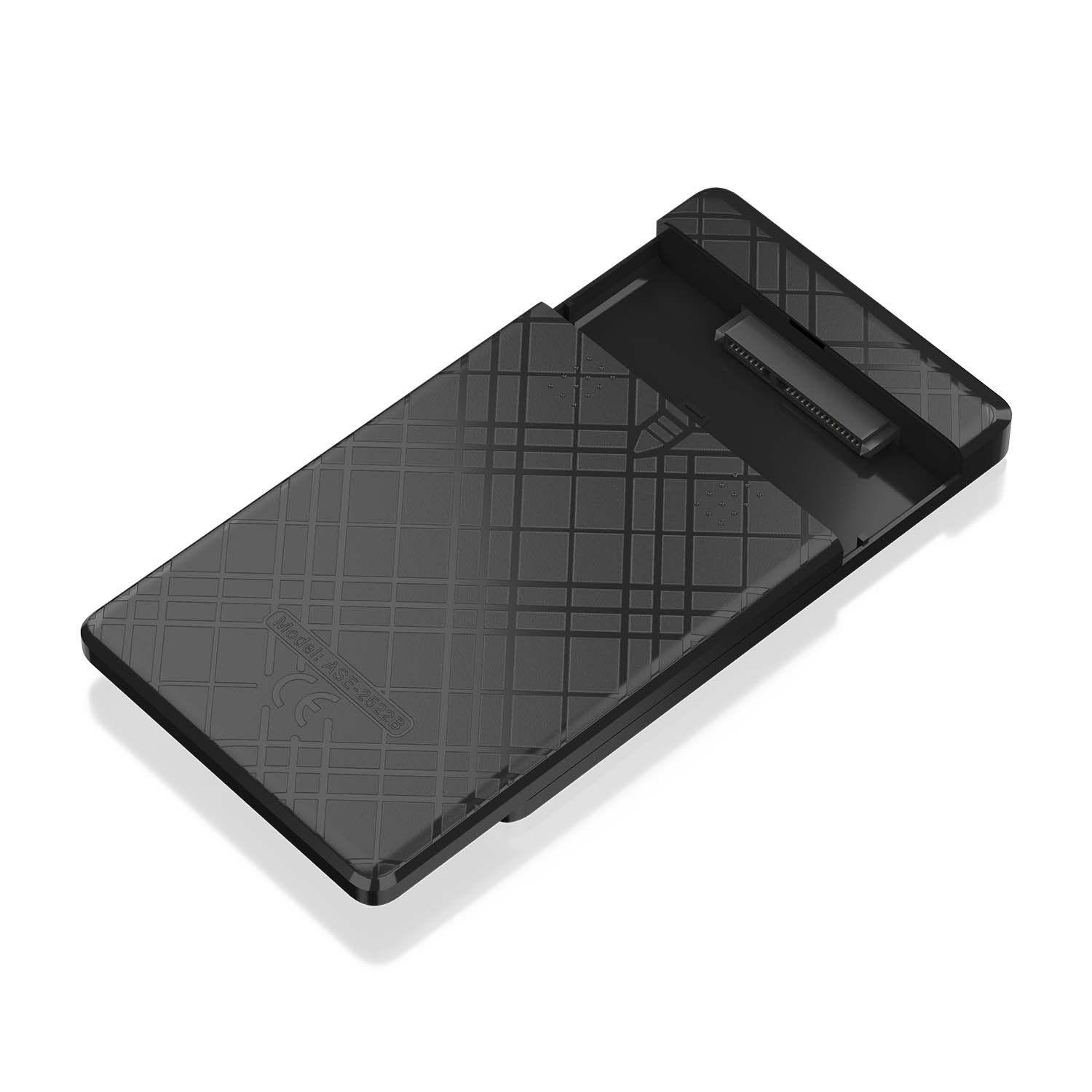Caixa Externa AISENS ASE-2522B (2 TB - 2,5 polegadas - Preto) — miniatura 3