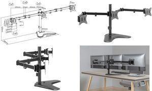 Suporte de Monitor Triplo LOGILINK BP0174 (21 kg)