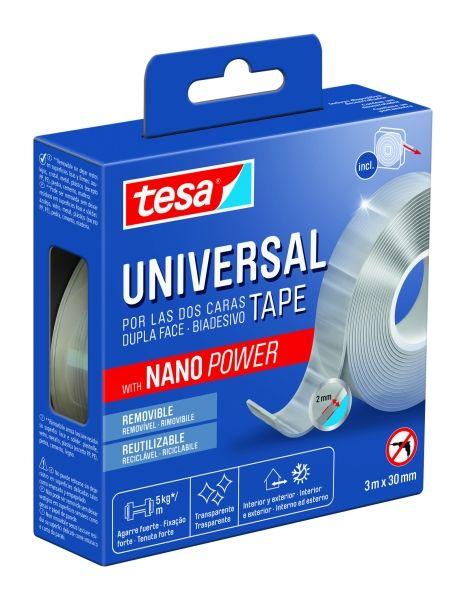 Fita Adesiva Dupla Face TESA Nano Power Universal 55810 (Transparente)
