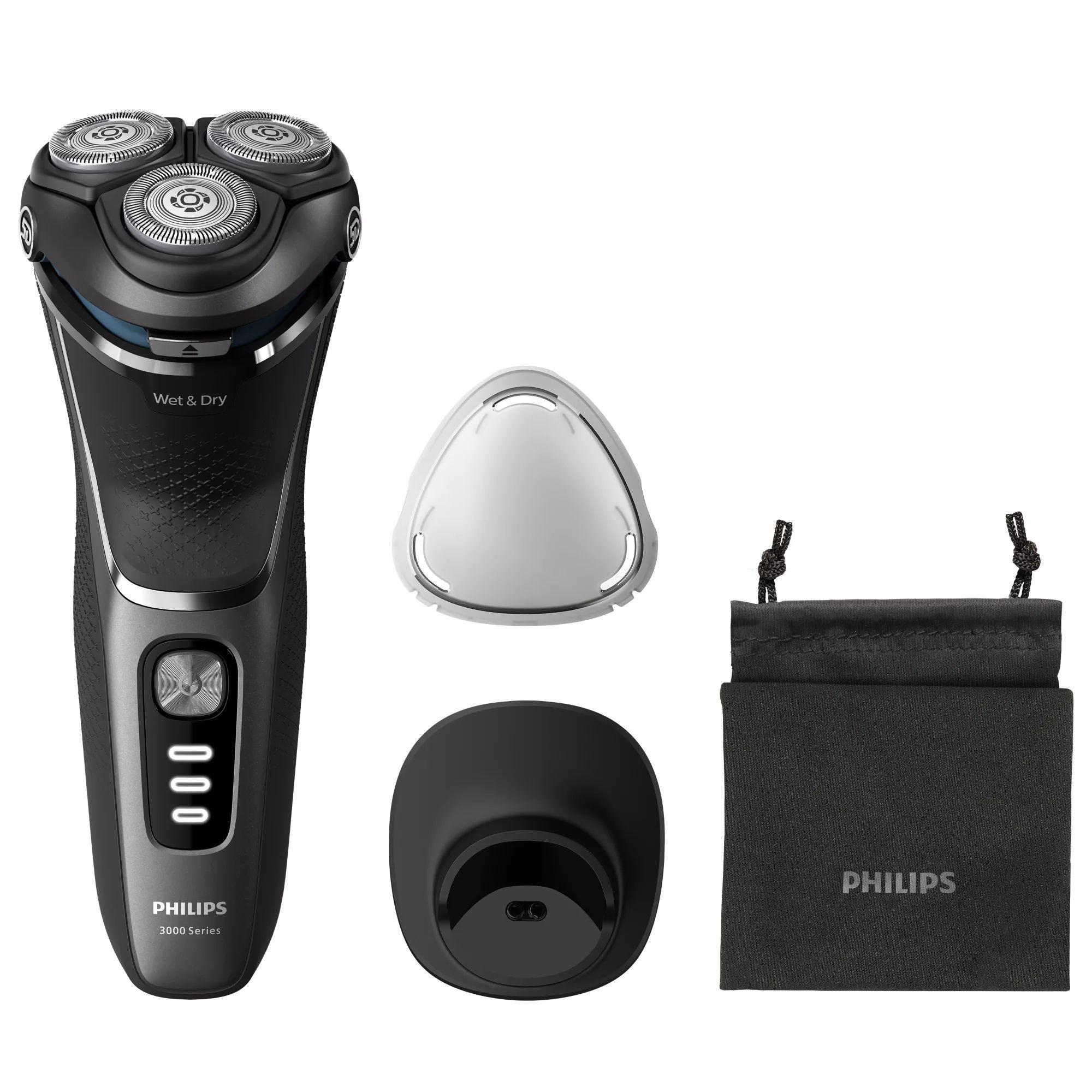 Máquina de Barbear PHILIPS Shaver Series 3000 S3343/13 (Preto e Cromado)