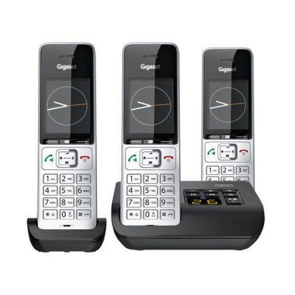 Telefone Sem Fios GIGASET Comfort 500A Trio (17 h - Prateado/Preto), miniatura 2