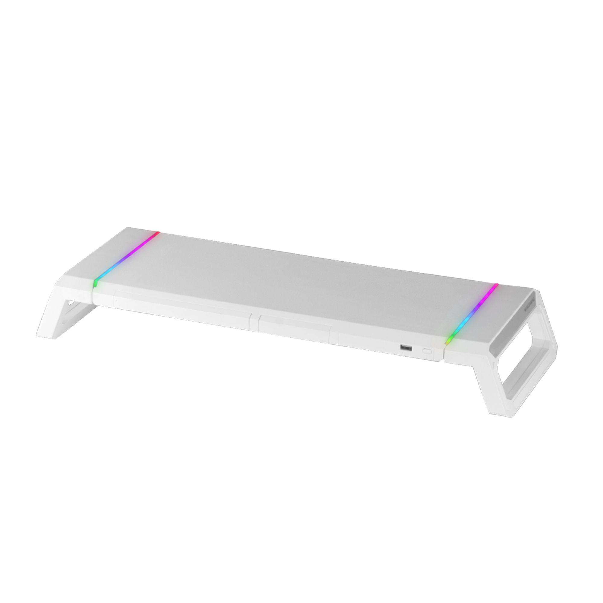 Base para Monitor MARS GAMING MGS-ONE (30 kg - Secretária - Branco)