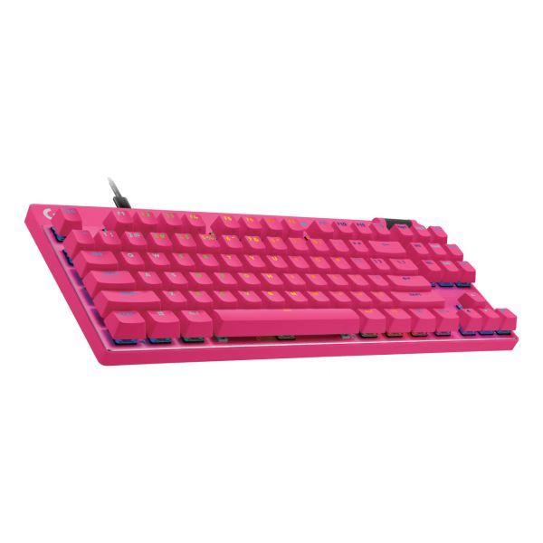 Teclado LOGITECH G PRO X TKL RAPID (Estados Unidos - Mecânico magnético - USB - Rosa), miniatura 2
