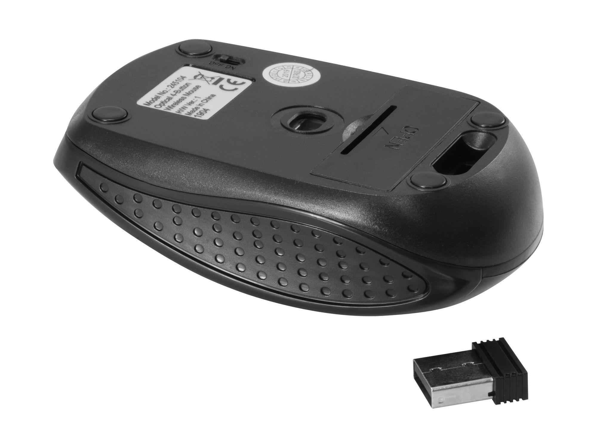 Rato EQUIP 245104 (Ambidestro - 1600 DPI - Ótico - Preto), miniatura 5