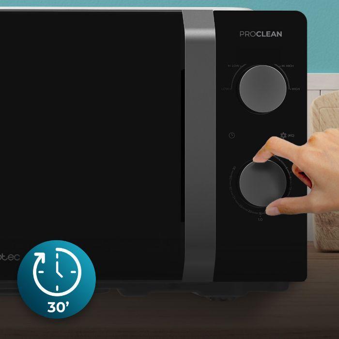 Micro-ondas Independente CECOTEC Proclean 2010 Inverter (700 W - 20 l - Rotativo - Preto) — miniatura 5