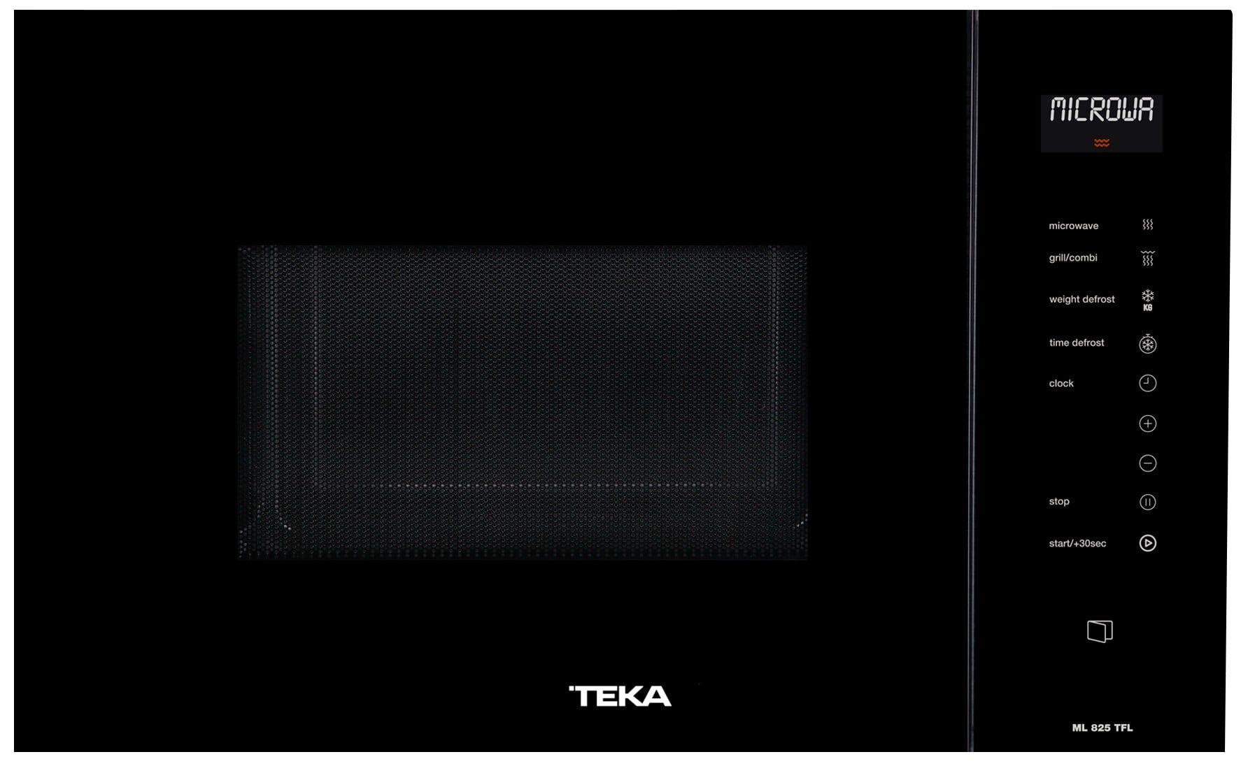 Micro-ondas de Encastre TEKA ML 825 TFL BK (900 W - 1000 W - 25 l - Preto/Inox)