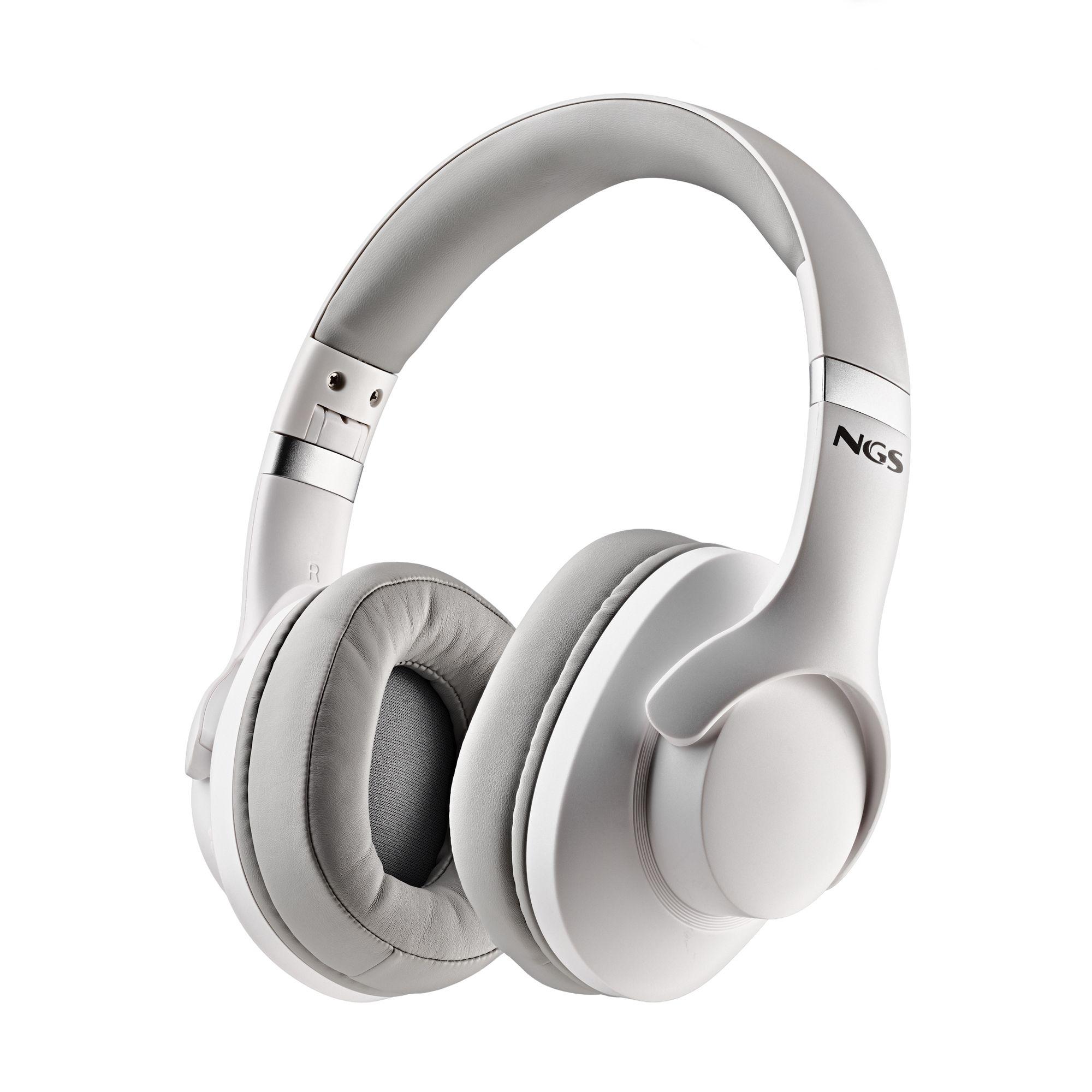 Auscultadores NGS Arctica Storm ARTICASTORMWHITE (Binaural - Com fios e sem fios - Circum-aural - Branco)